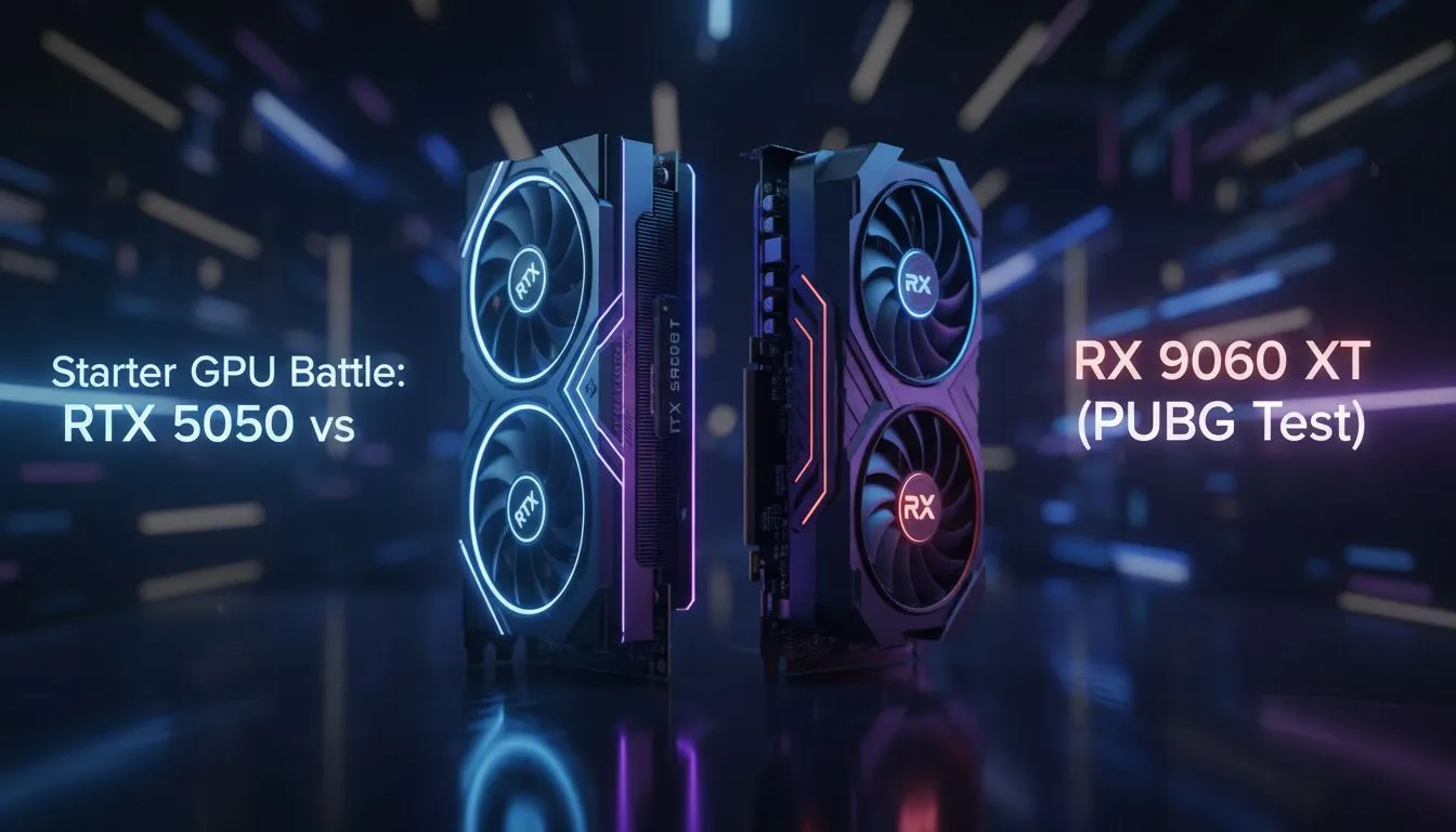 PUBG FPS Test: RTX 5050 vs RX 9060 XT