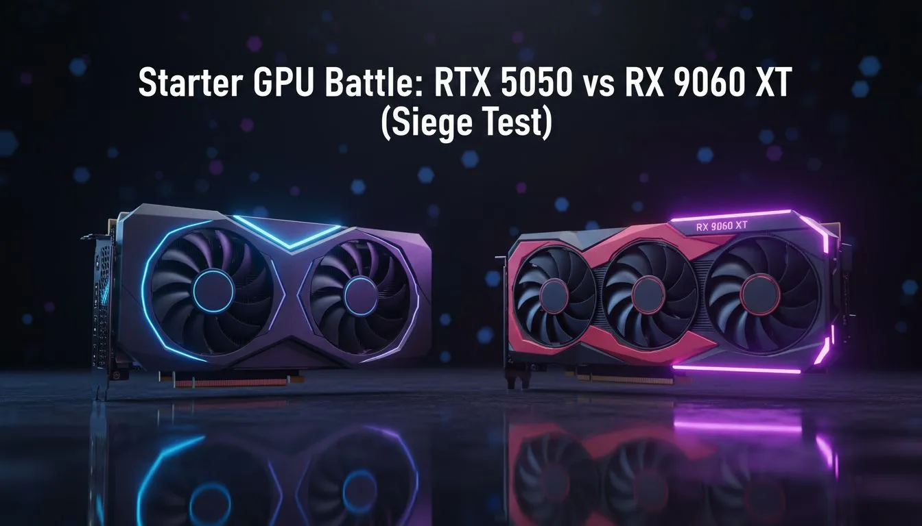 Starter GPU Siege: RTX 5050 vs 9060 XT