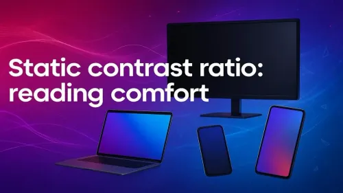Static Contrast Ratio for Reading: A Deep Dive into Eye Comfort