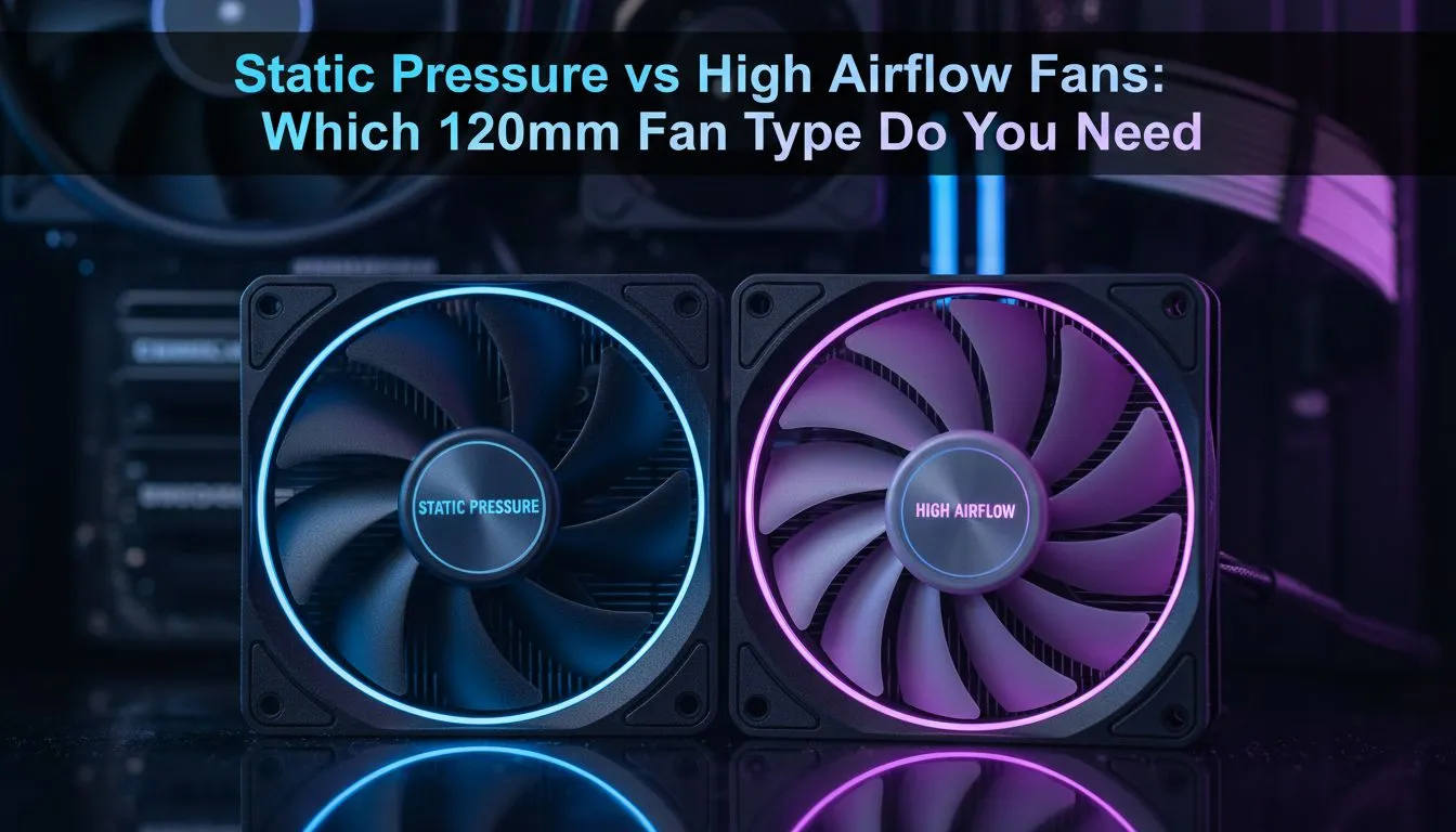 Static Pressure or High Airflow 120mm Fans?
