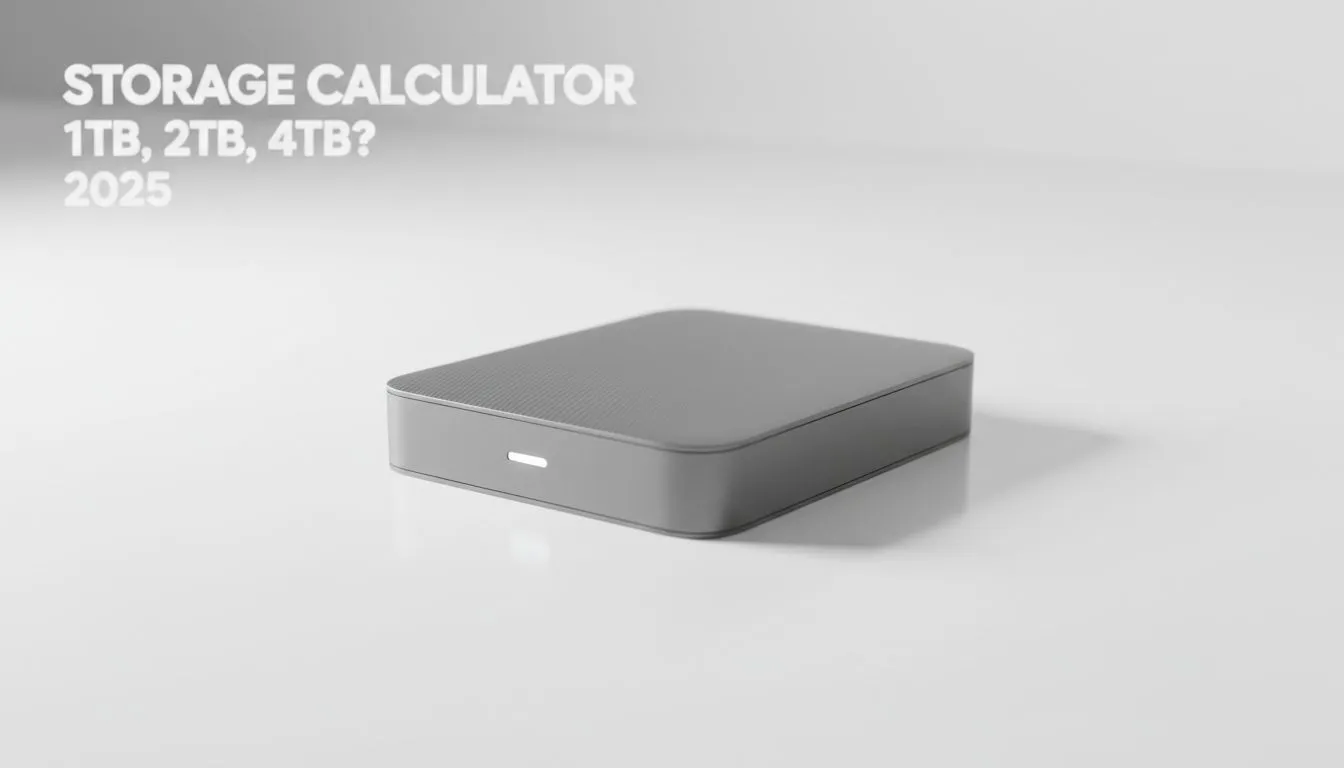 Choose 1TB, 2TB or 4TB (2025)
