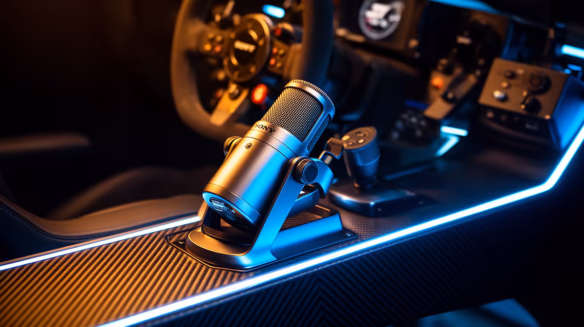Streaming Microphones for racing wheel buying signals