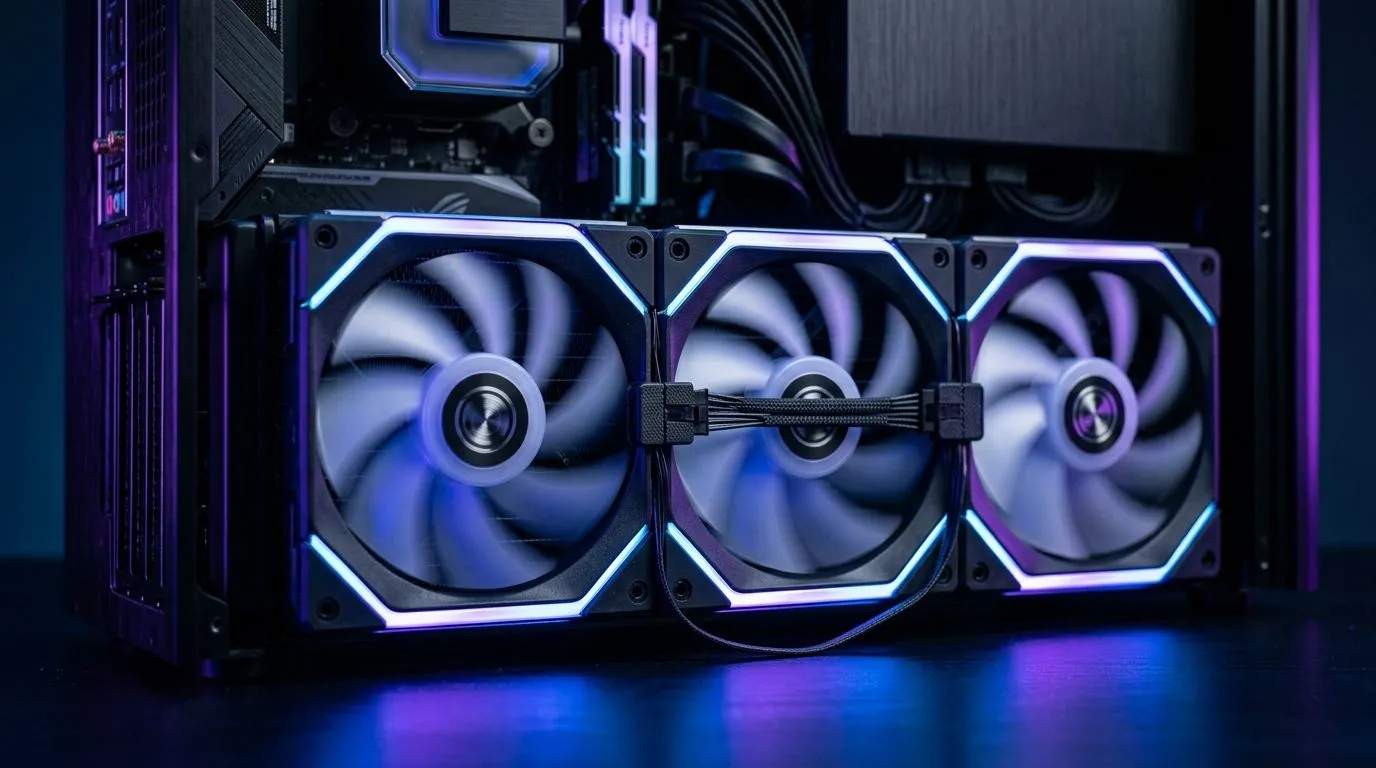 Daisy-chain fans keep your build clean and airflow right