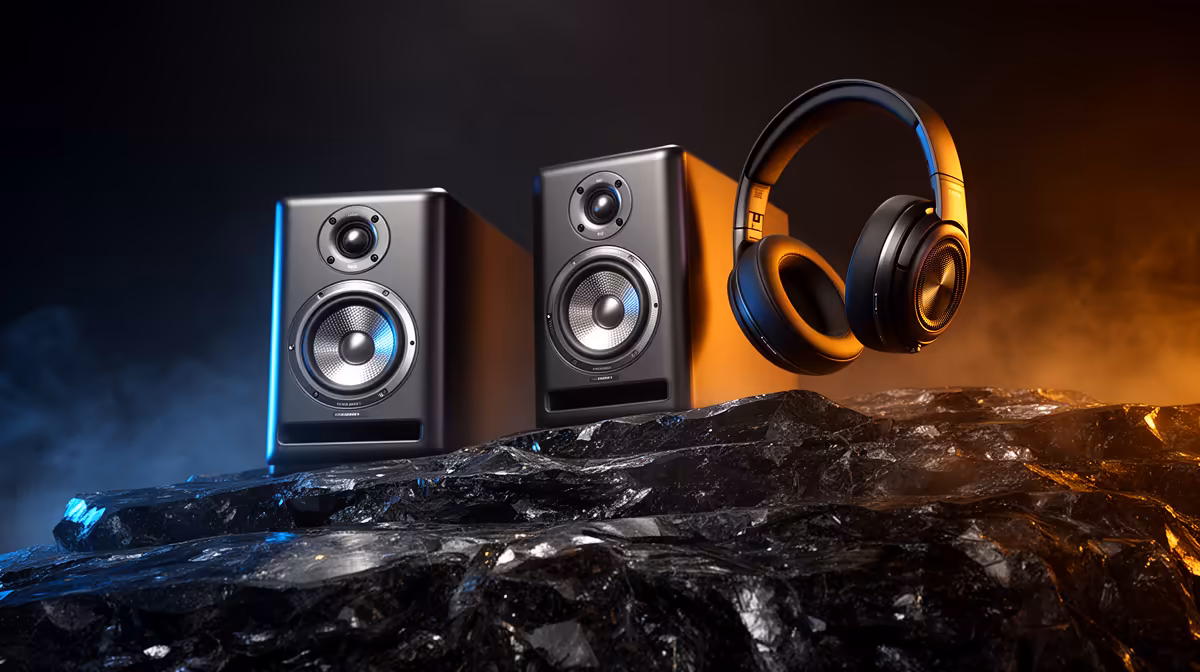Studio Monitors vs Headphones for Creators