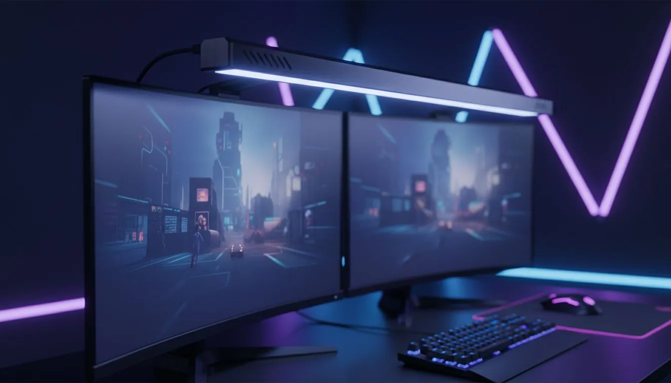 Why 42cm Light Bars Boost Dual-Monitor Gaming