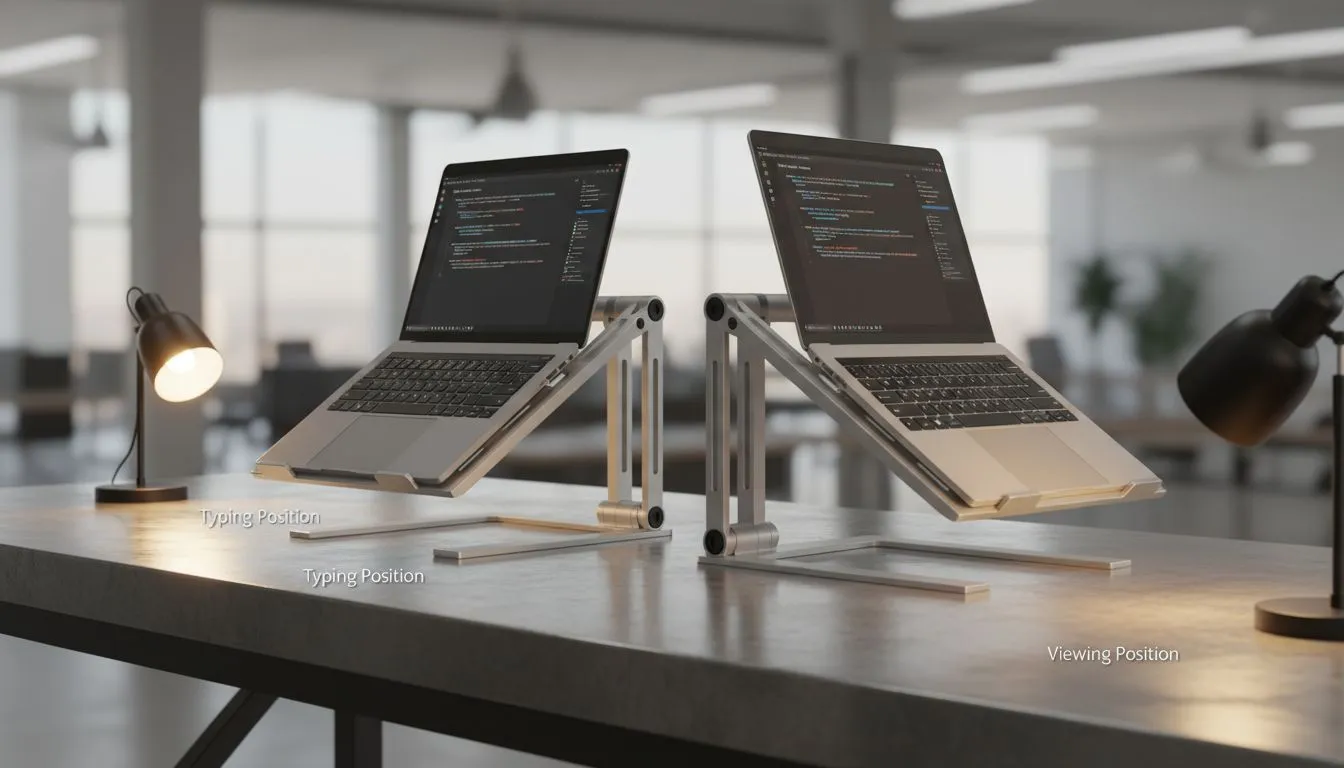 Best Angle for Typing vs Viewing