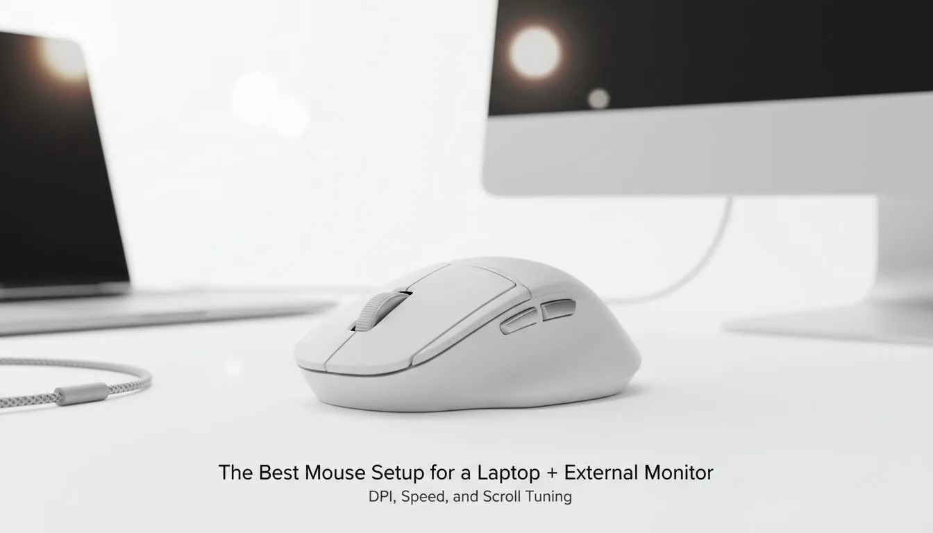 DPI, speed & scroll tuning for laptop monitor