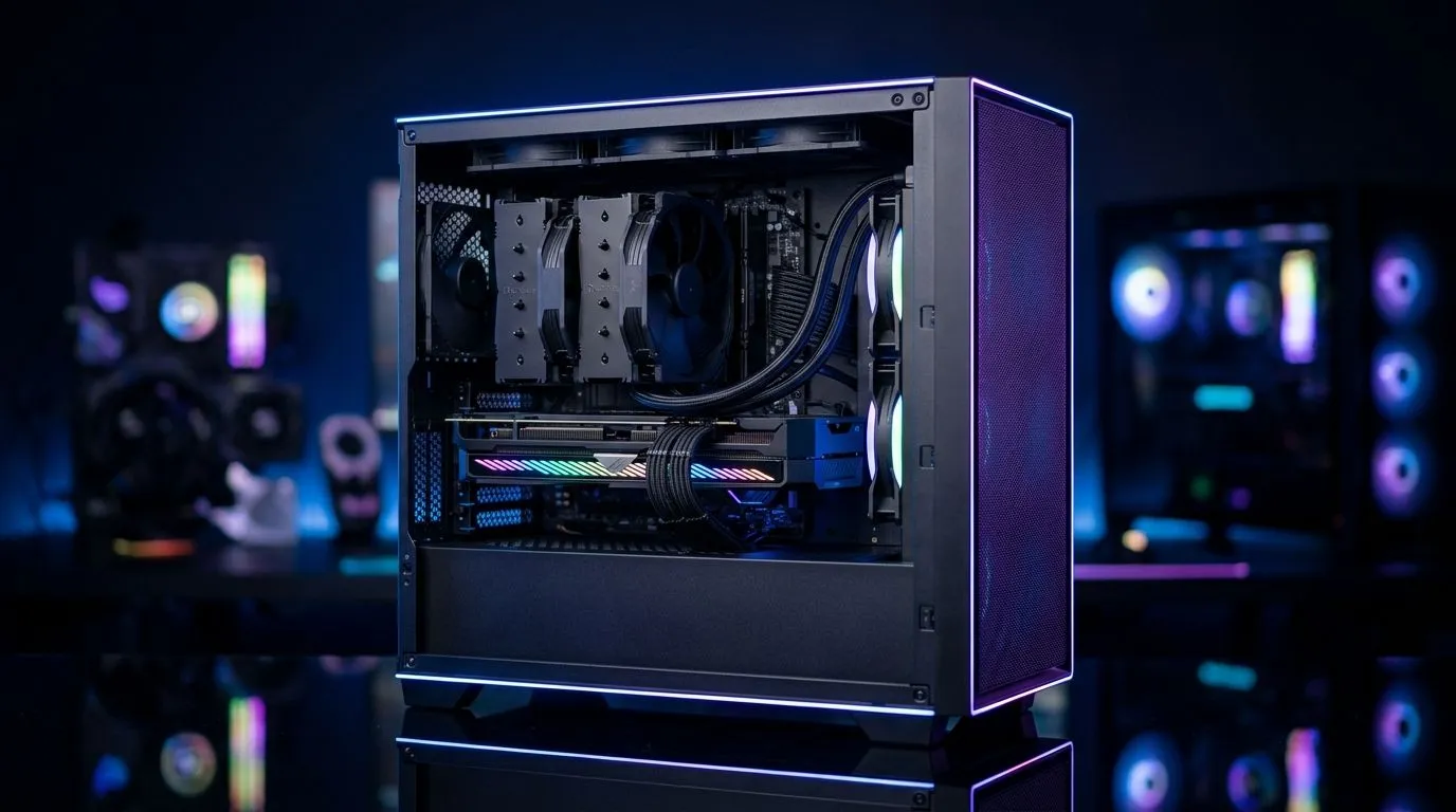 Fit 410mm GPUs, 175mm air, 360mm radiators