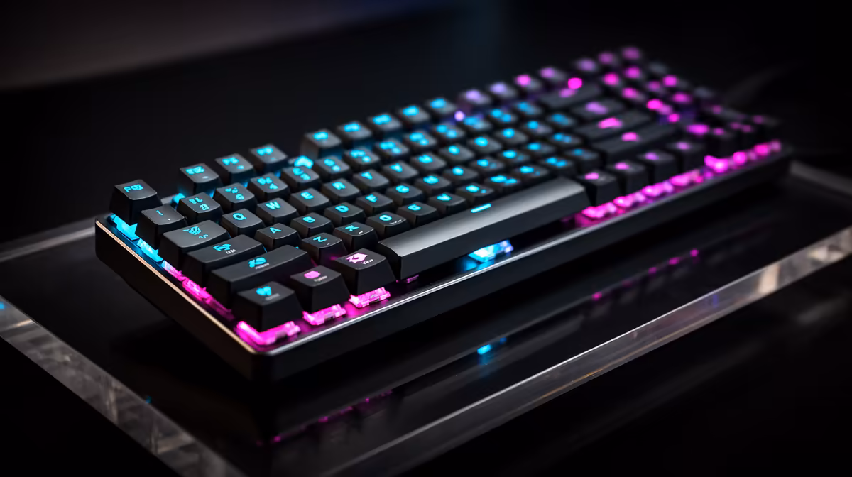Mecha-Membrane Low-Profile Keyboard: DPI, shape and sensor