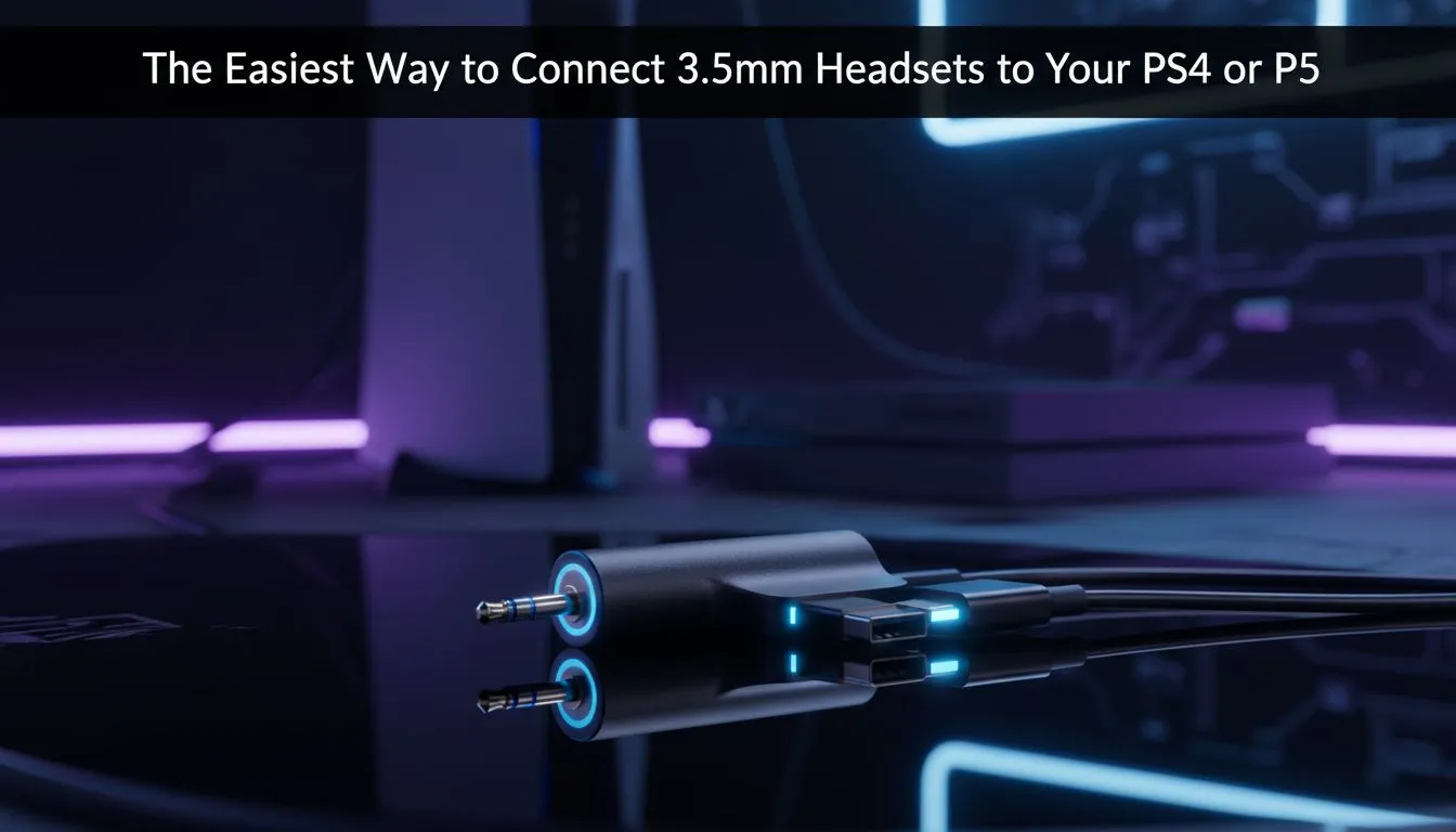 Easy 3.5mm PS4/PS5 Headset Setup