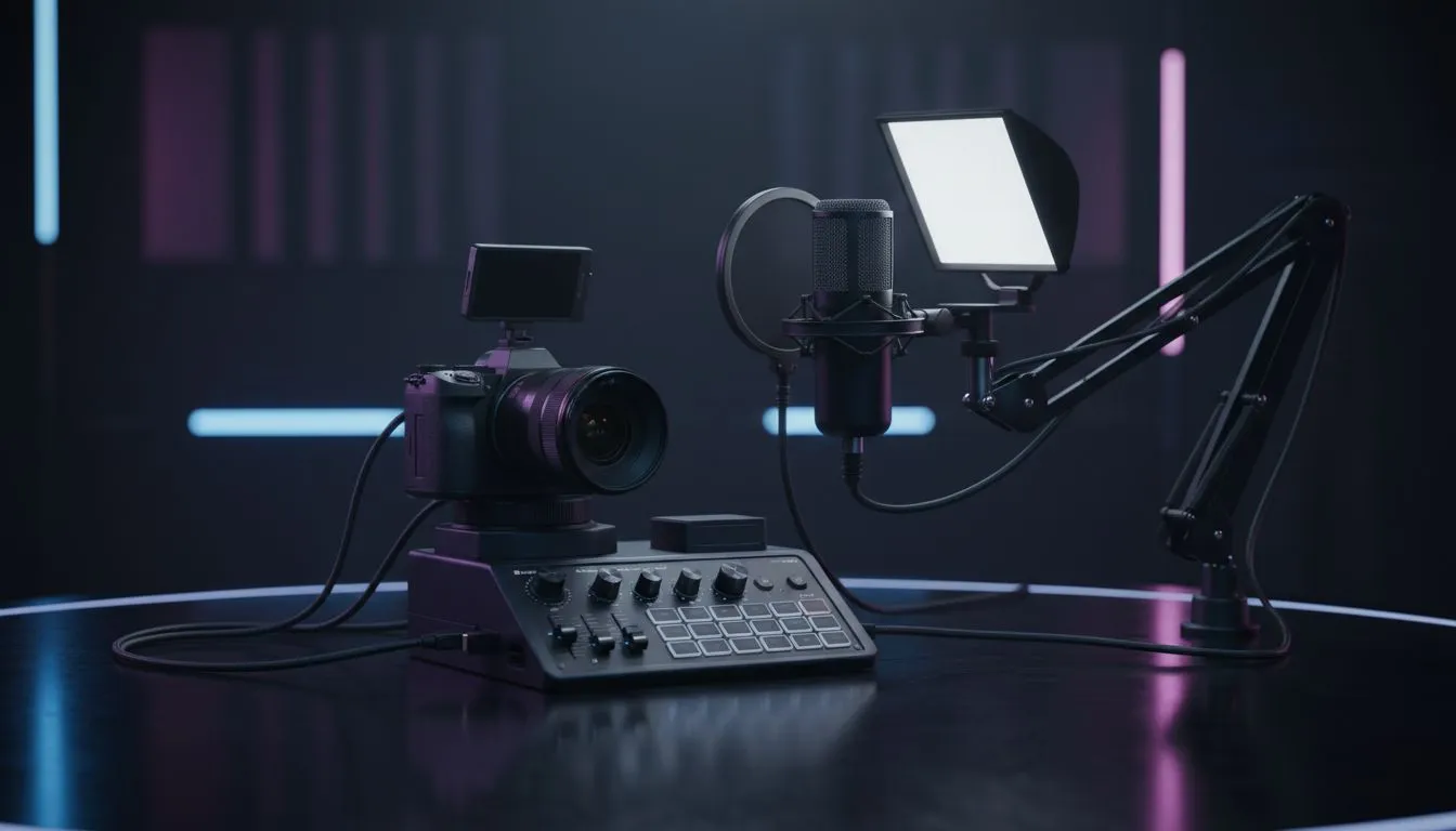Pro Streaming Studio: Lighting, Camera, Audio