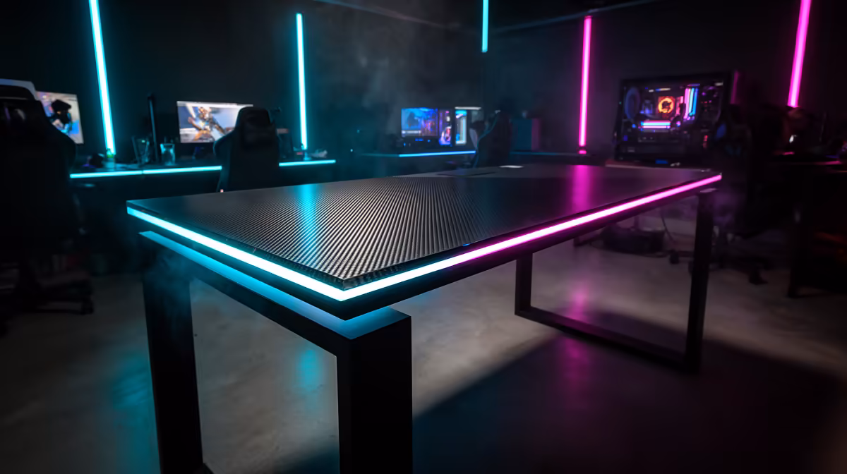 The practical gaming desk spec floor for shared buying