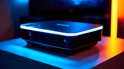 The practical portable projector spec floor for quiet late-night gaming