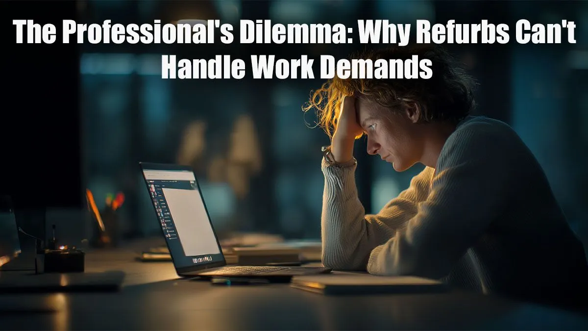 Pro Workloads, Not Meant for Refurbs