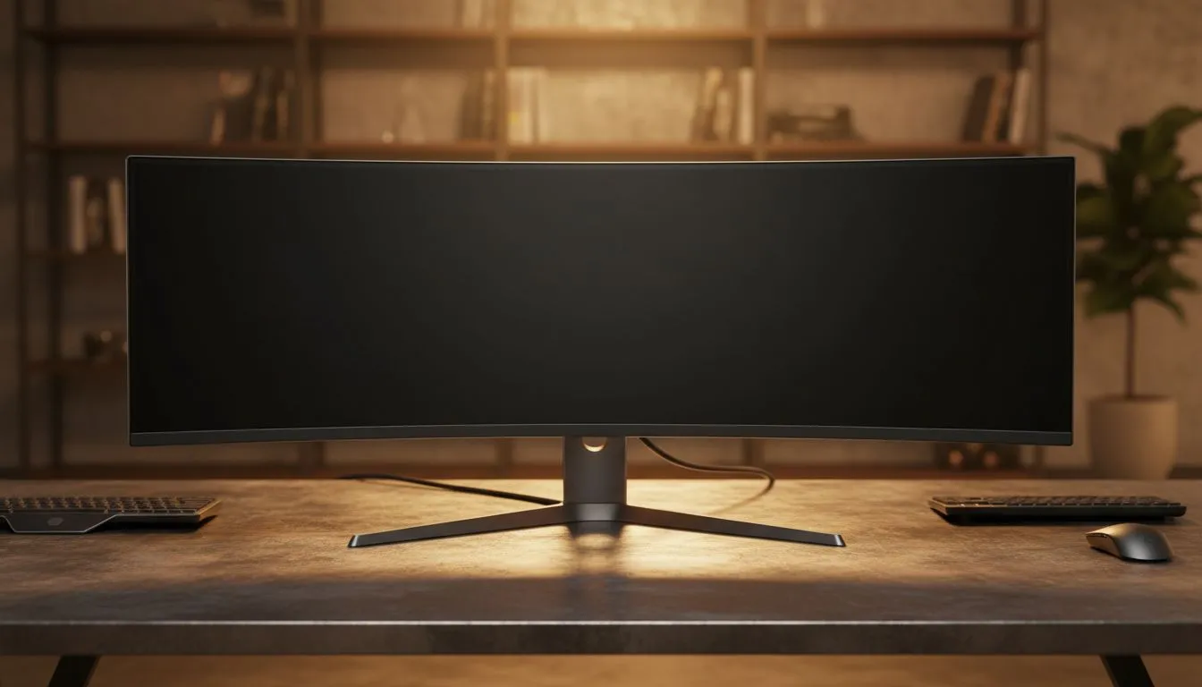 Master coding on a 49-inch monitor