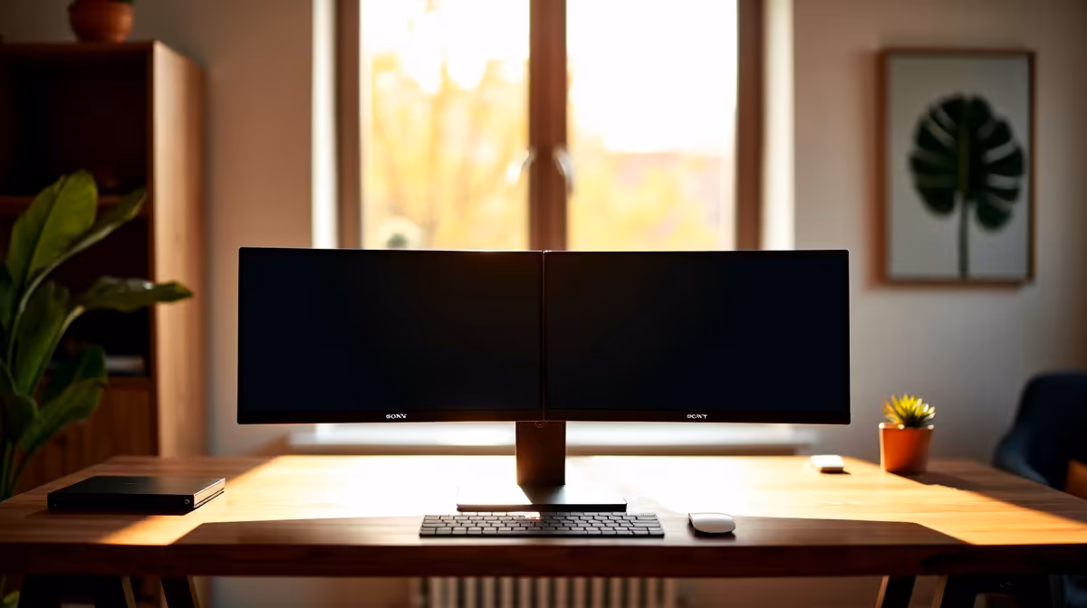 Dual-monitor Setup for a Homeschooling Family in SA