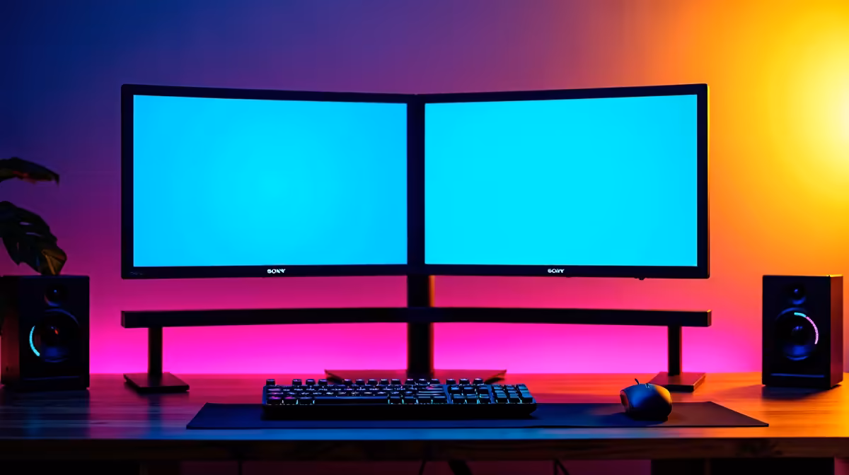Dual-monitor Setup for a Streamer in SA