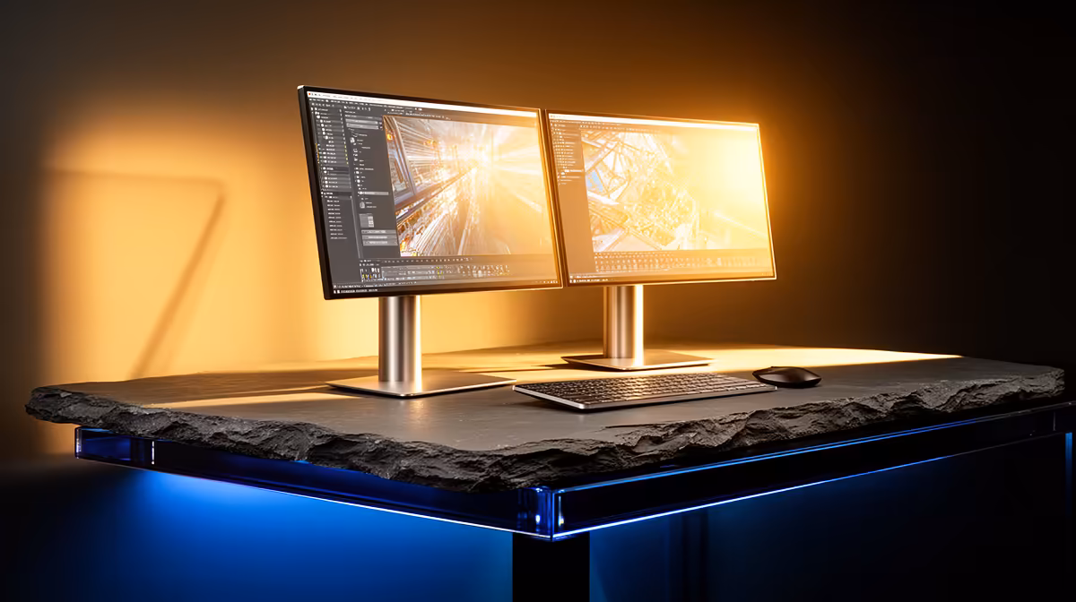 Dual-monitor Setup for 3D Rendering Under R10,000 in South