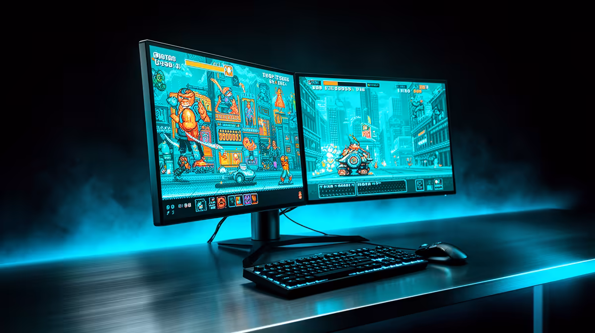 Dual-monitor Setup for Emulation and Retro Gaming Under