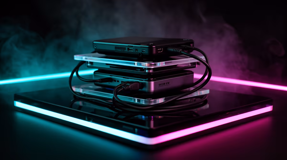 Three-tier docking station plan for portable buying signals