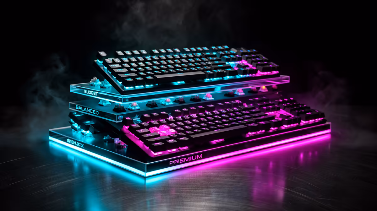 Three-tier gaming keyboard plan for VR fitness buying