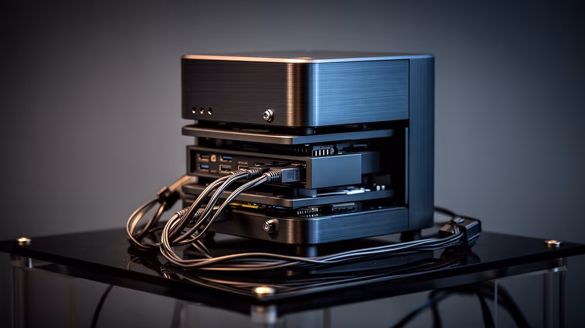 Three-tier mini PC plan for clean cable-managed buying