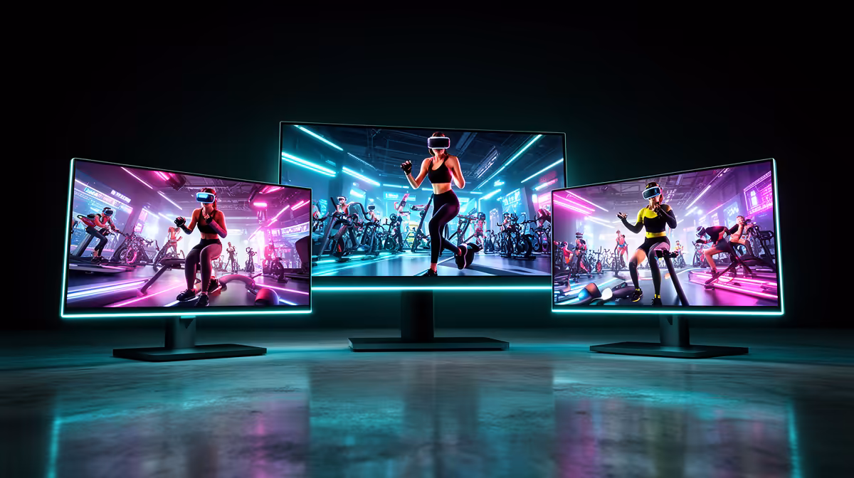 Three-tier OLED monitor plan for VR fitness buying signals