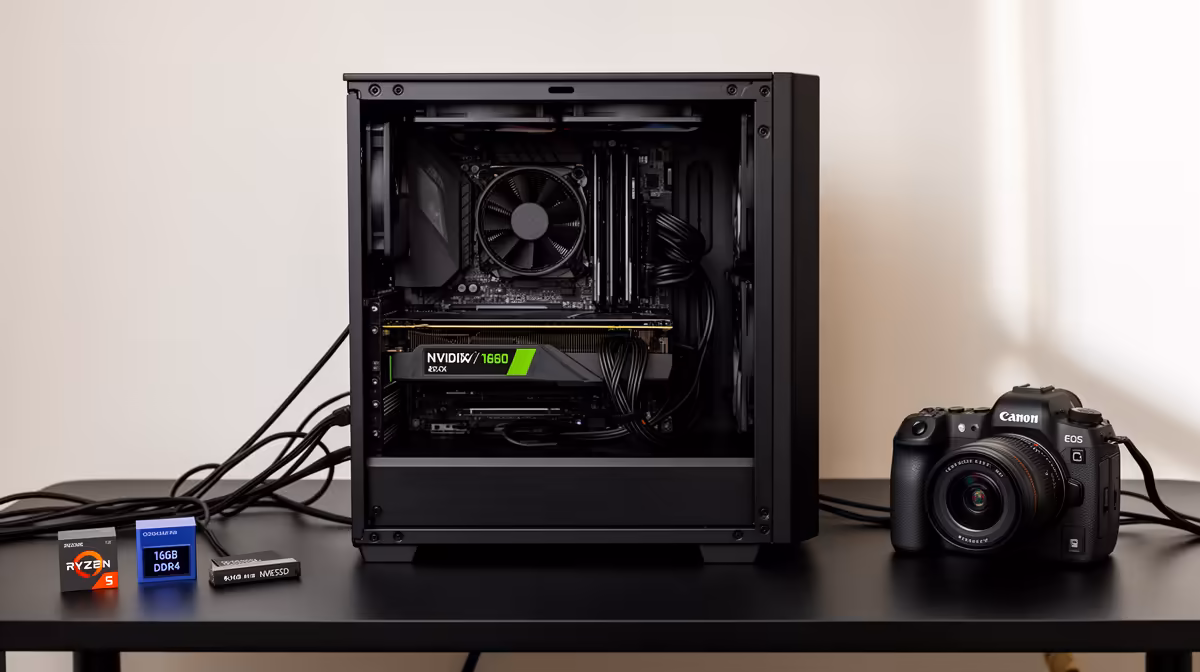 Three-tier PC case plan for Adobe Premiere Pro buying