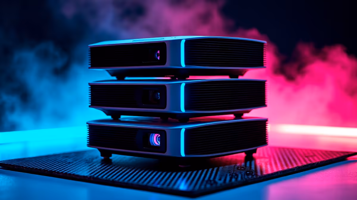 Three-tier portable projector plan for RGB buying signals