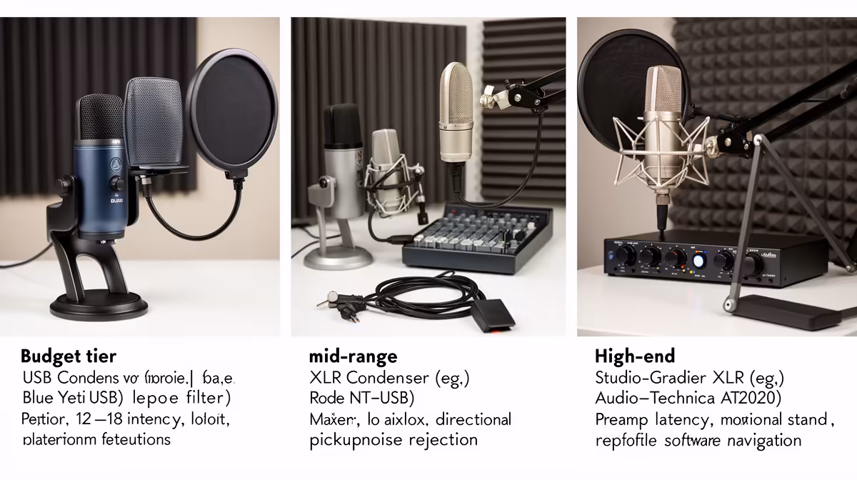 Three-tier streaming microphone plan buying signals