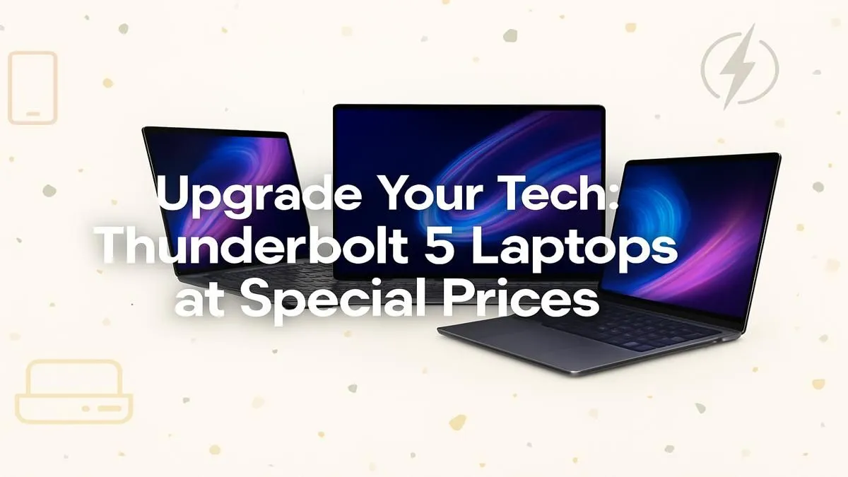 Thunderbolt 5 Laptops South Africa | Evetech Launch Deals