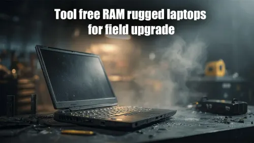 Tool-Free RAM Upgrade Rugged Laptops for Field Use