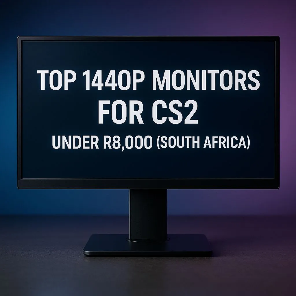 Top 1440p CS2 monitors under R8,000
