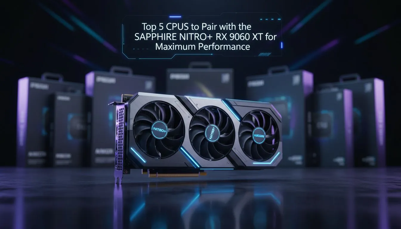 Top 5 CPUs to Pair with RX 9060 XT