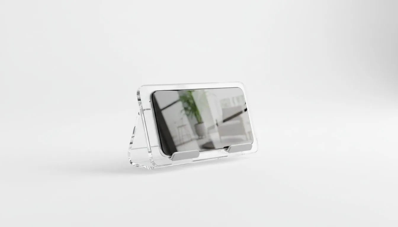 Clear Phone Holder: Visibility & Aesthetics