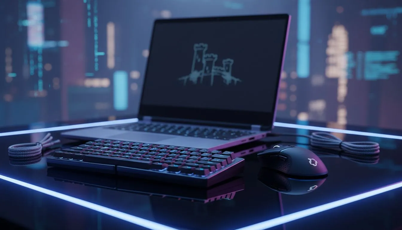 Travel-ready portable gaming setup