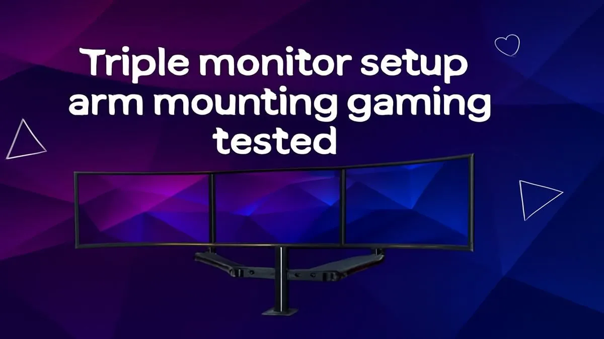 Triple Monitor Setup Arm Mounting for Gaming | Evetech