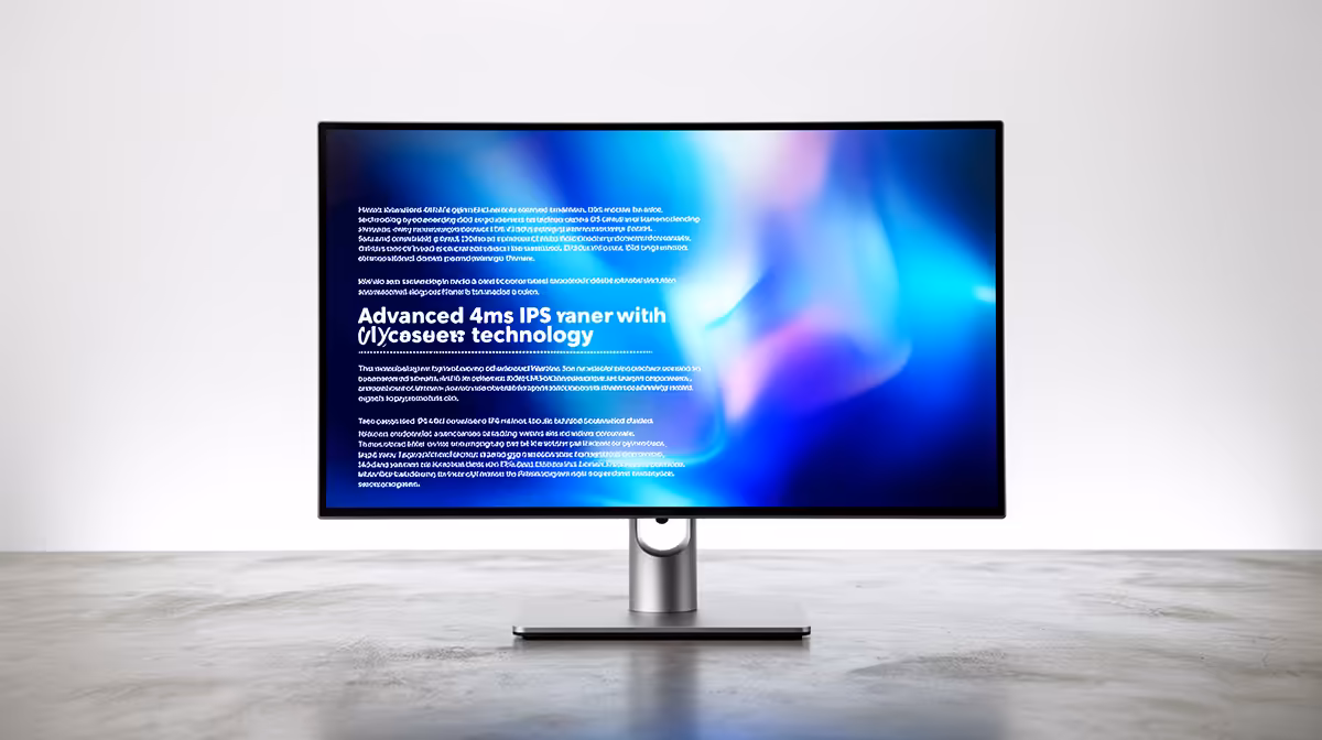 4ms IPS Panel Technology for Crisp: panel, ports and refresh
