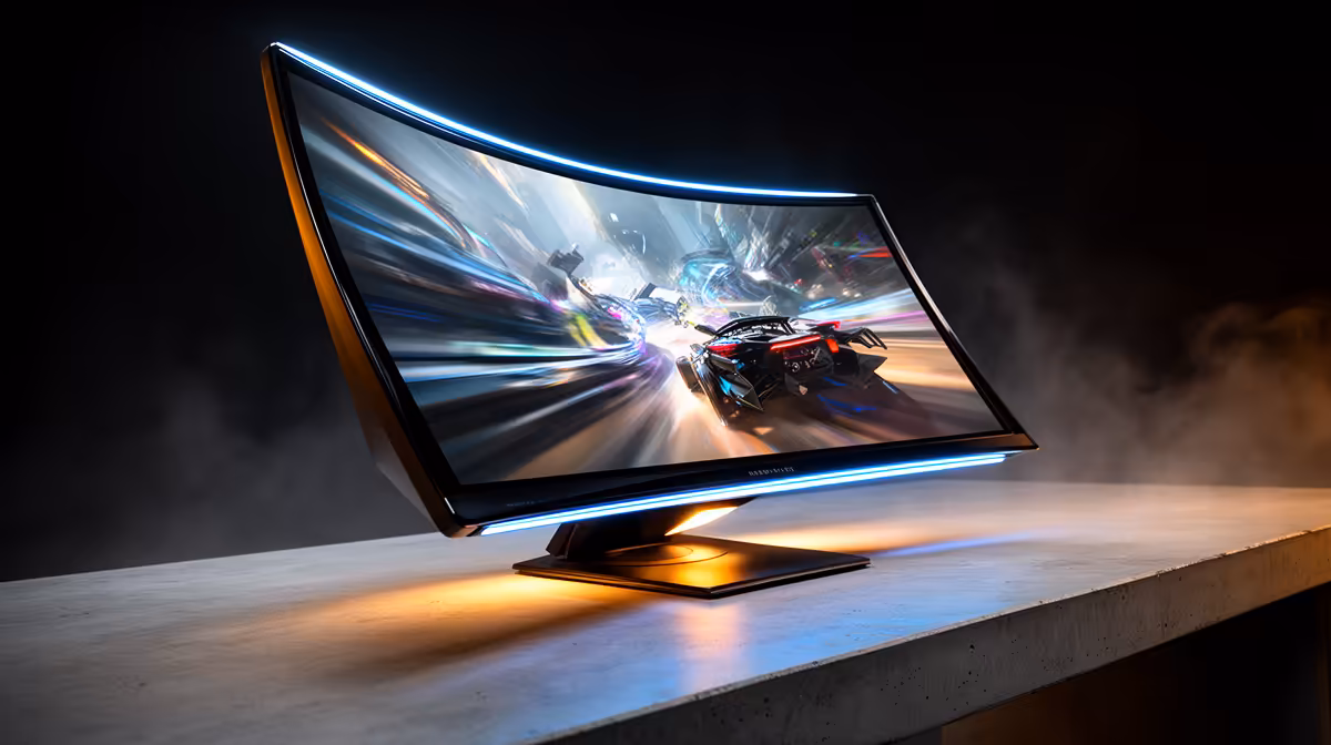 4ms Response Times on 120Hz Curved: panel, ports and refresh