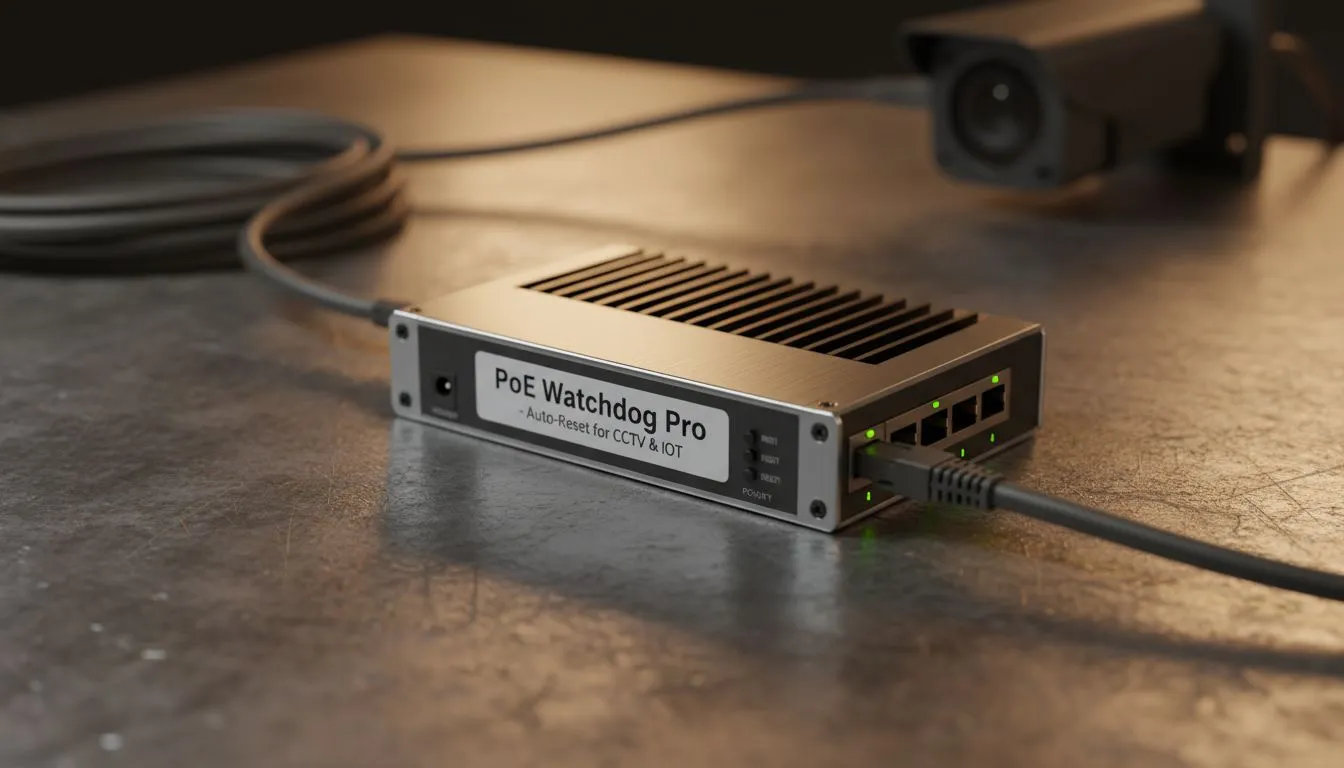 Keep CCTV running with PoE watchdog