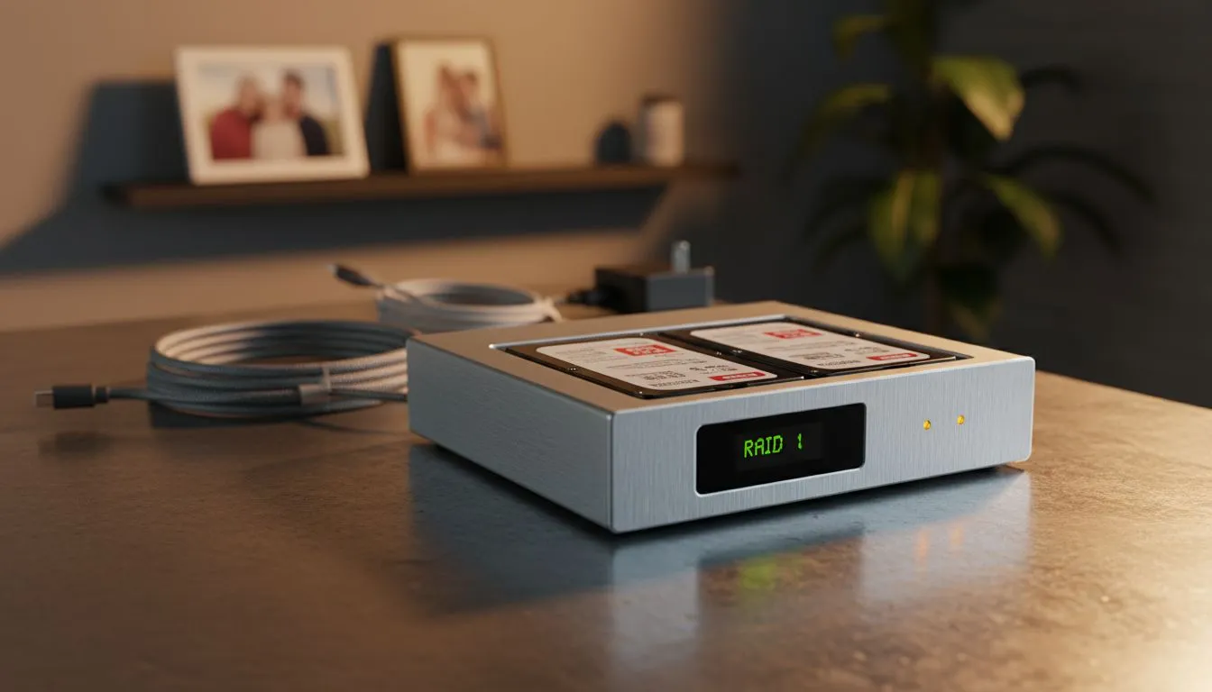 RAID 1 Mirroring for Family Photos