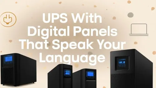 Smart UPS Systems With Multilingual Digital Panels