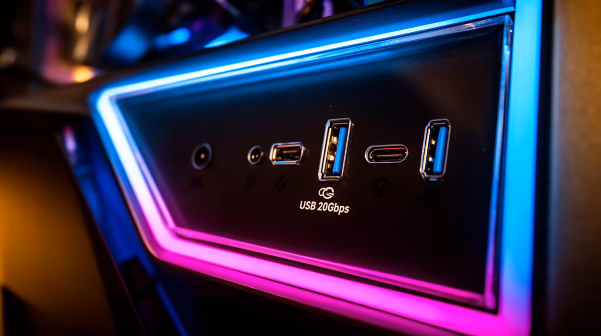 USB 20Gbps Type-C Front I/O vs Standard USB Ports