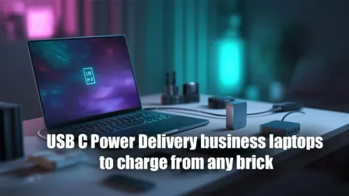 USB C Power Delivery Business Laptops: Charge Any Brick