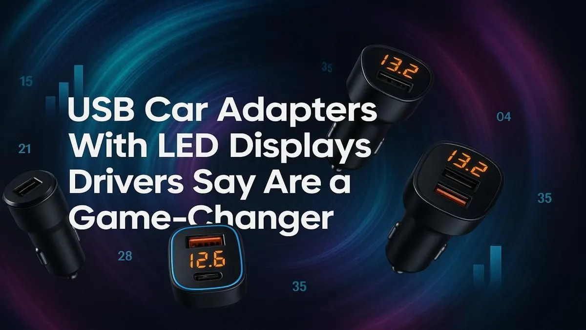 LED Display USB Car Adapters | Evetech