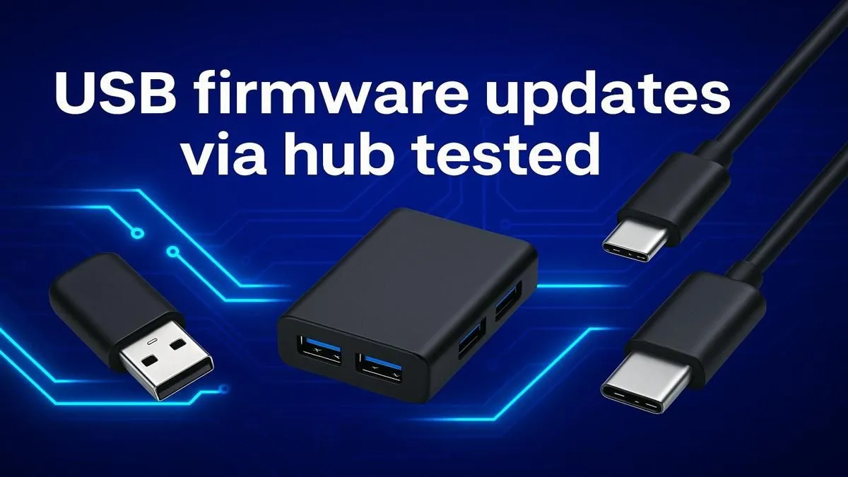 Tested USB updates through hub