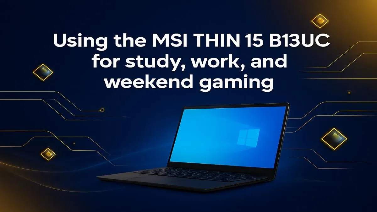 MSI THIN 15 B13UC: Study, Work, Gaming All-in-One