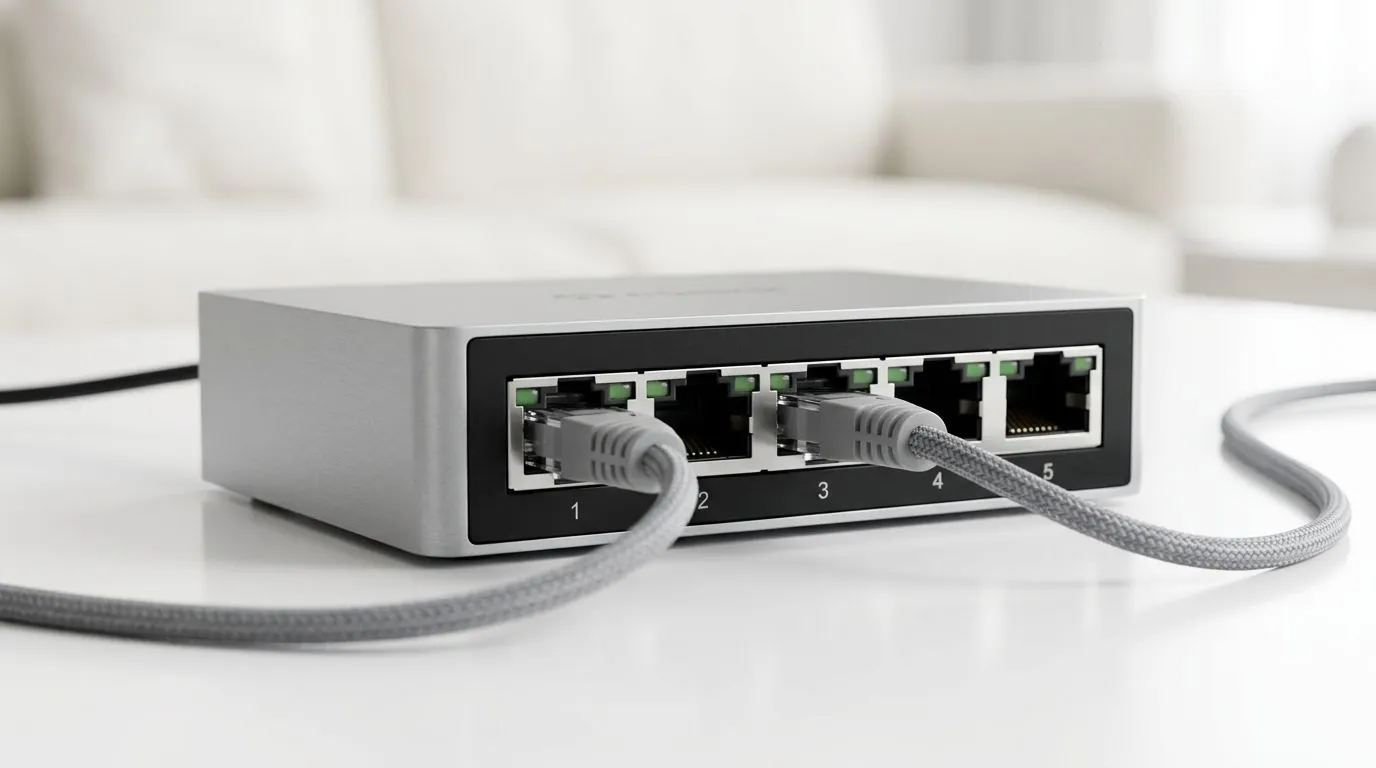 Understand what a 5-port gigabit switch enables