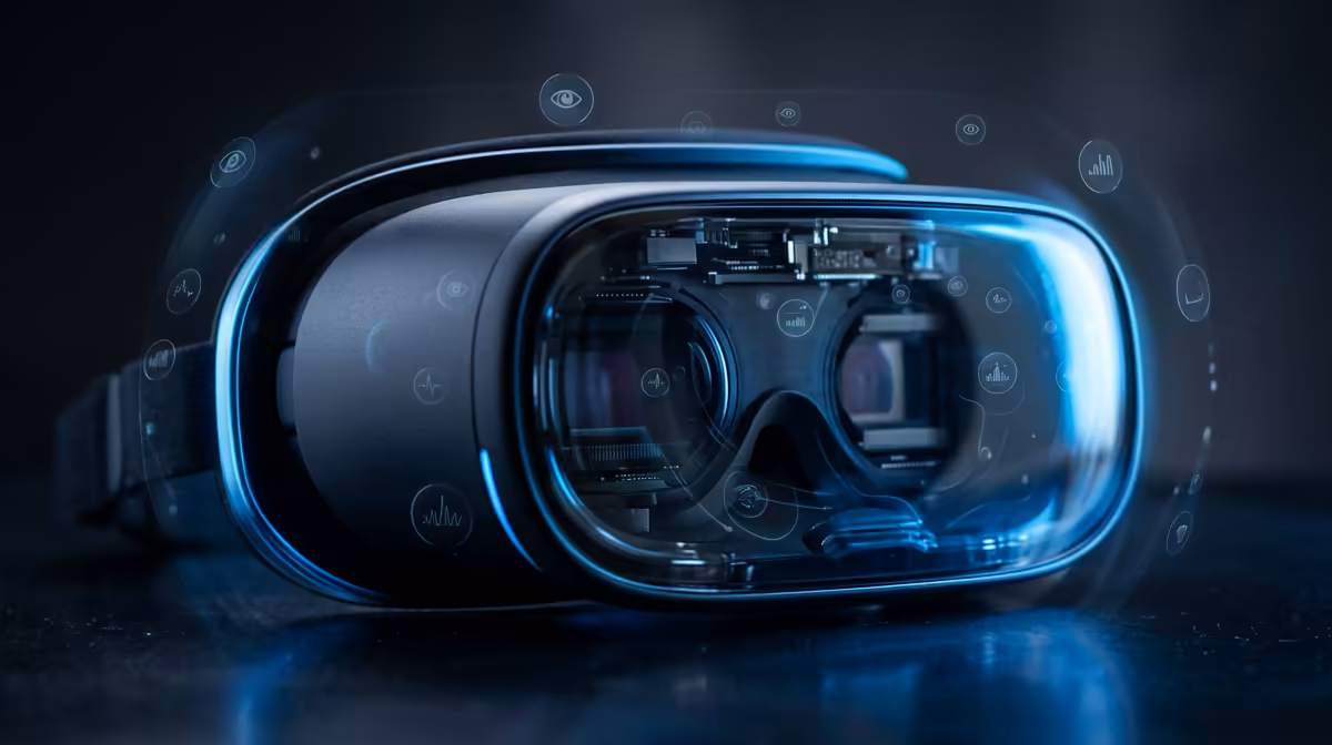 No base stations needed - the headset tracks itself