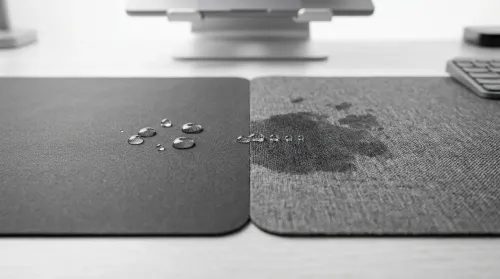 Water-Resistant Microfiber Desk Mats vs Standard Fabric